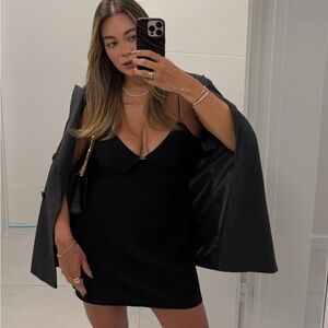 Mini little black dress